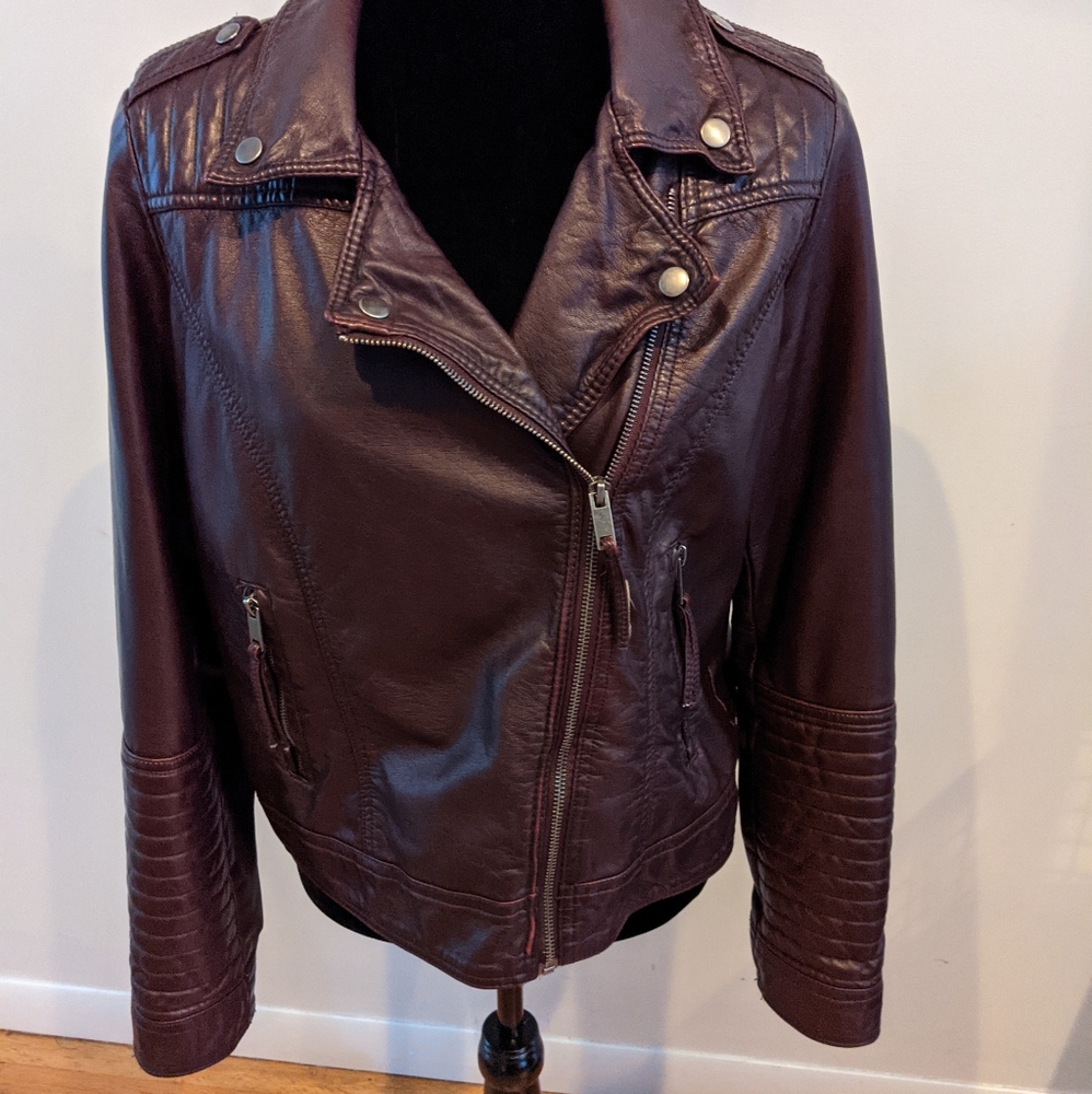 Xhilaration  Faux Leather Biker Jacket